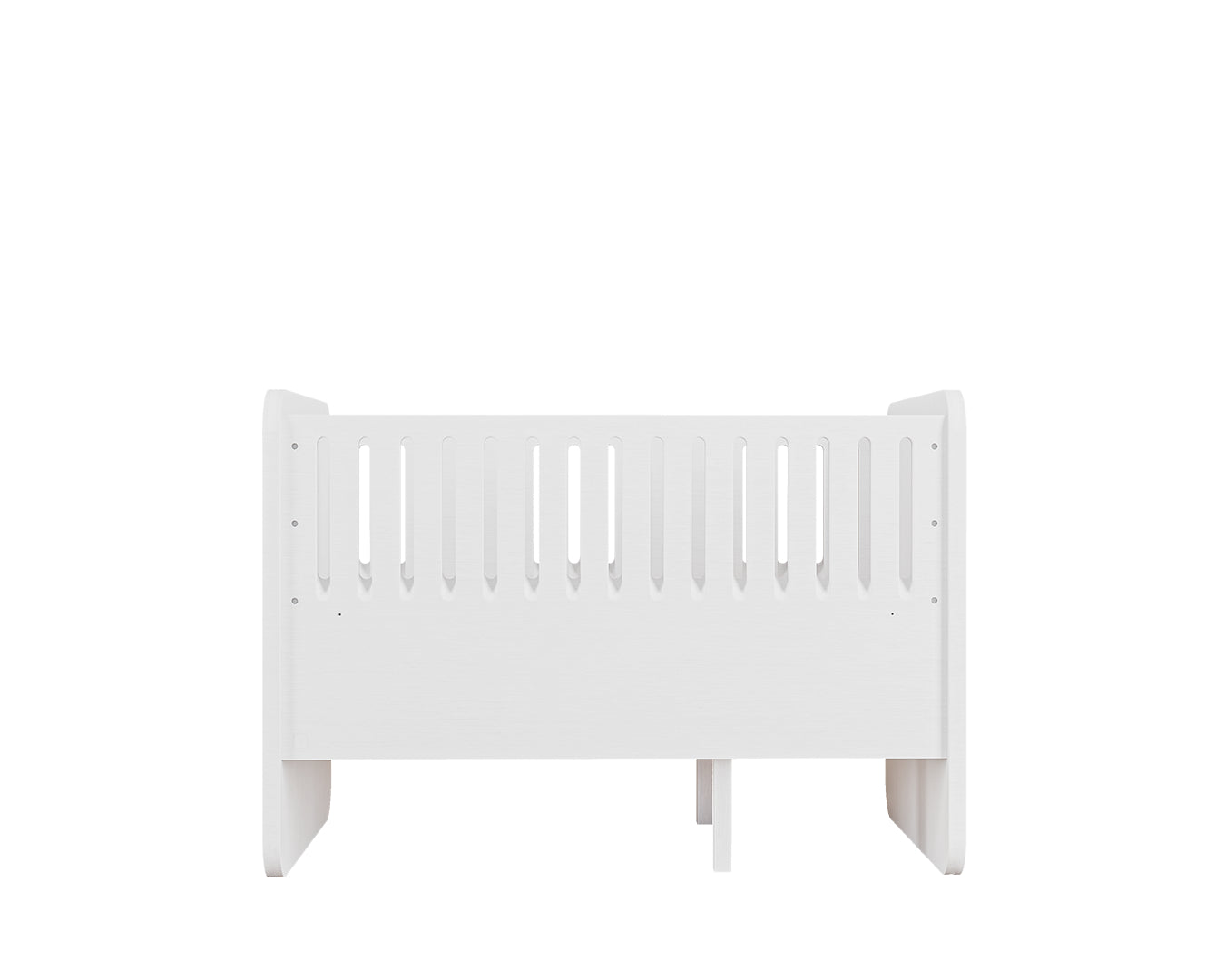 Nofred Baby & Jr. Bed White packshot 2 sides up