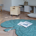 Nofred Mint Leaf Blanket in the room