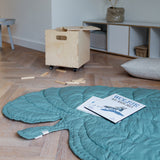 Nofred Mint Leaf Blanket in the room