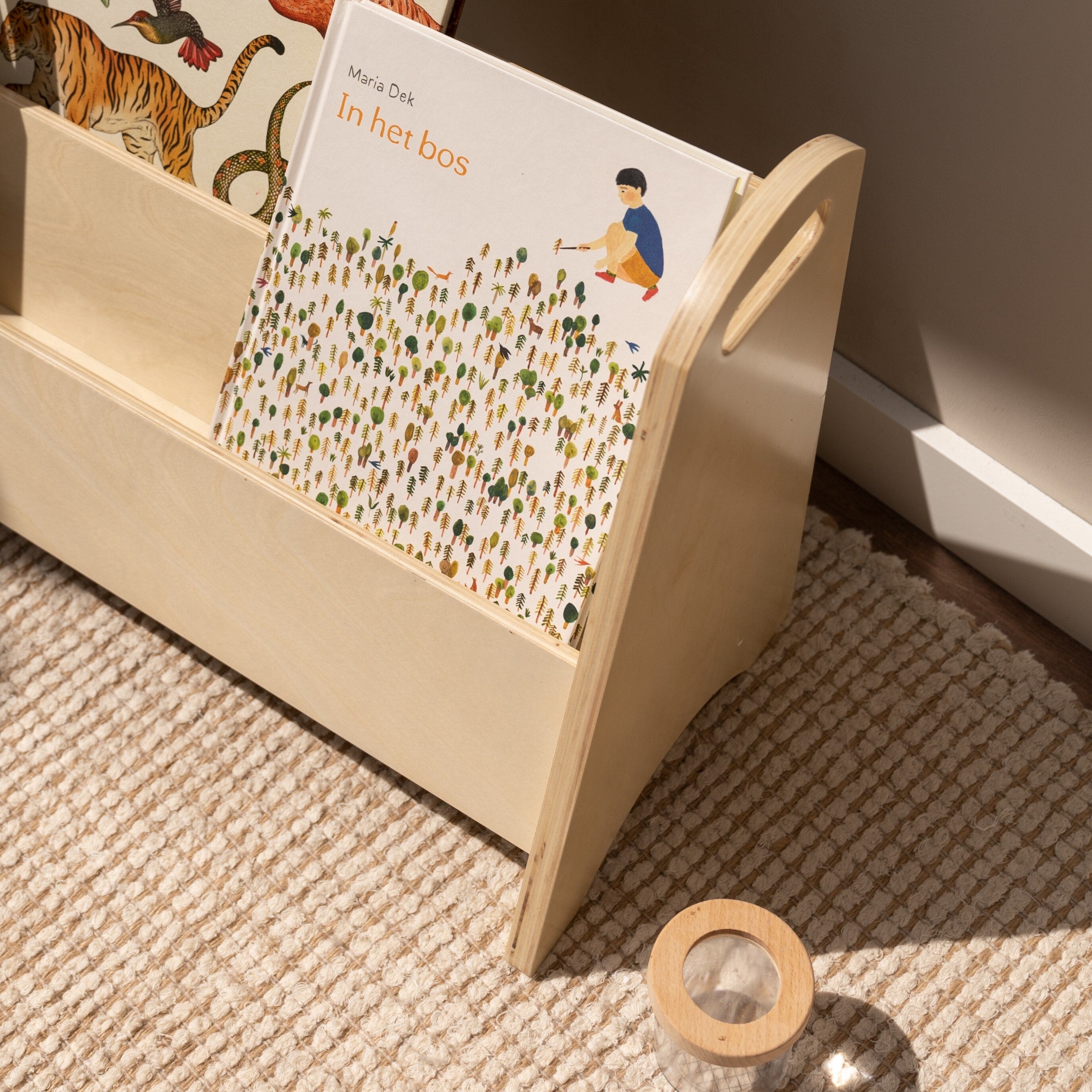 Nofred Birch Bookholder with kids books
