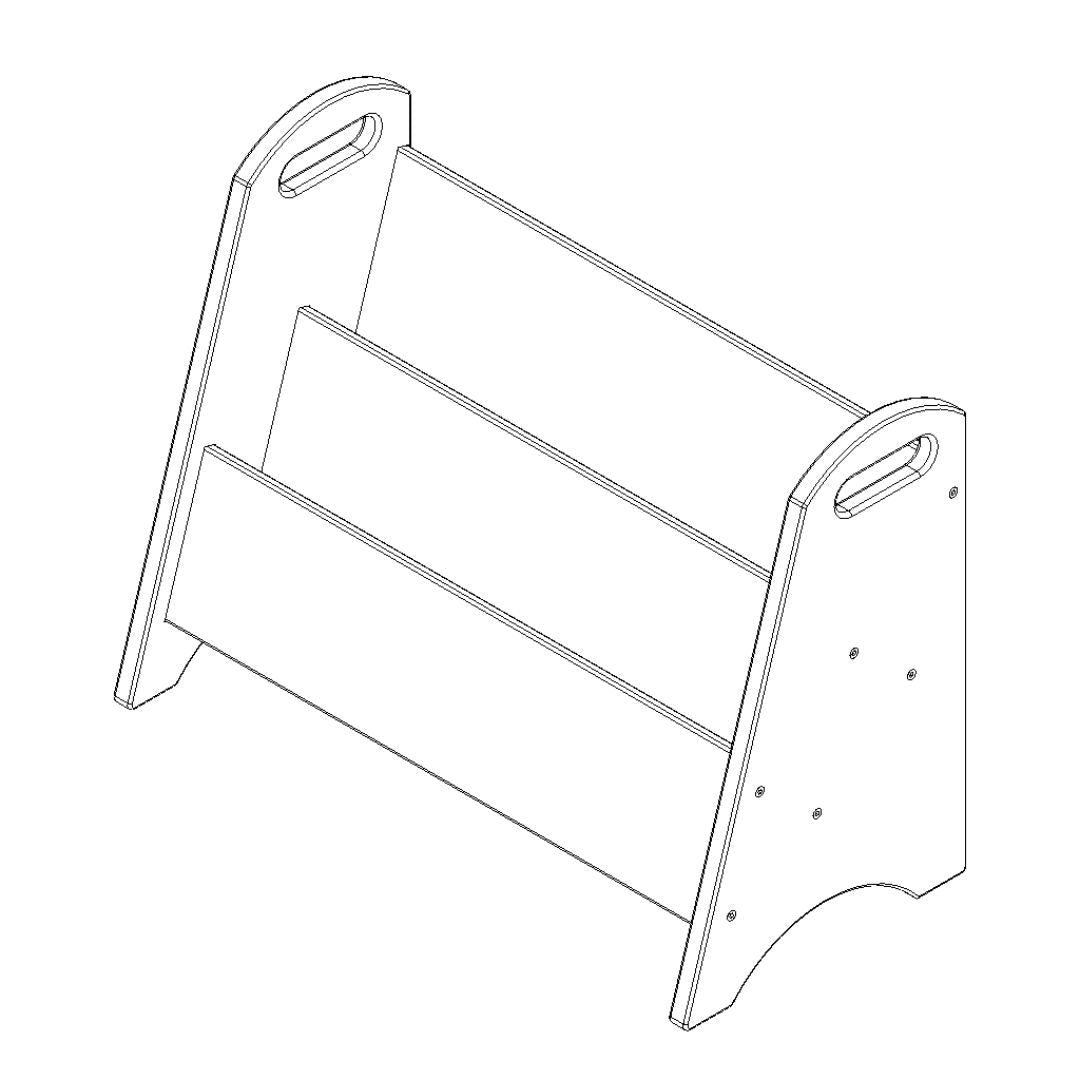 Nofred Blue Bookholder assembling schema