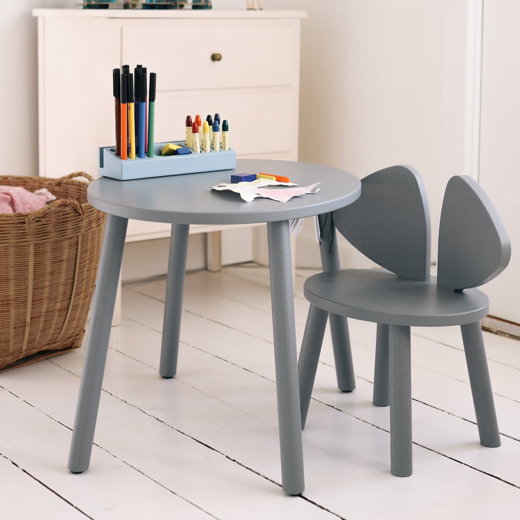 Nofred Grey Mouse Chair in the room