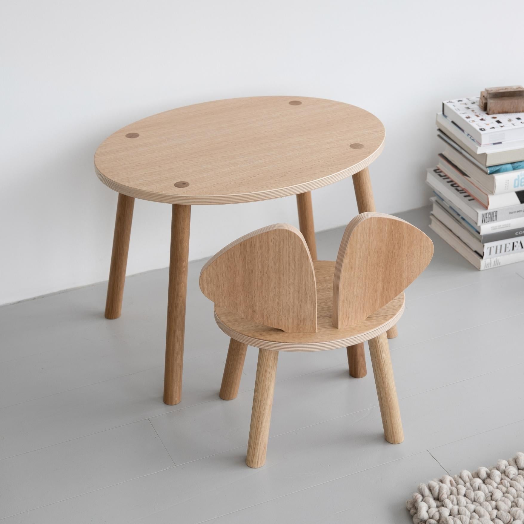 Nofred Oak Mouse Chair in the room