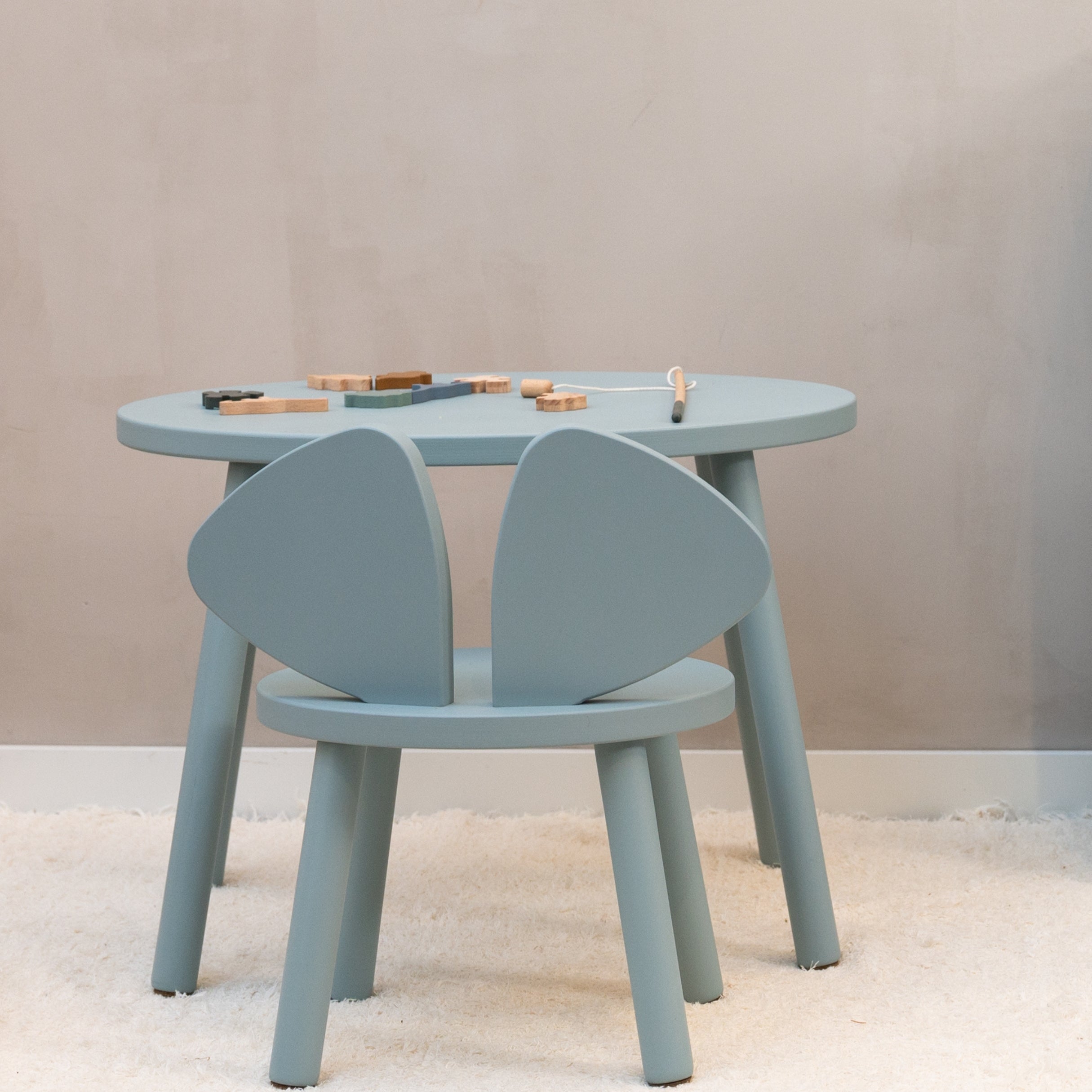 Nofred Olive Green Mouse Chair and complementing Mouse Table