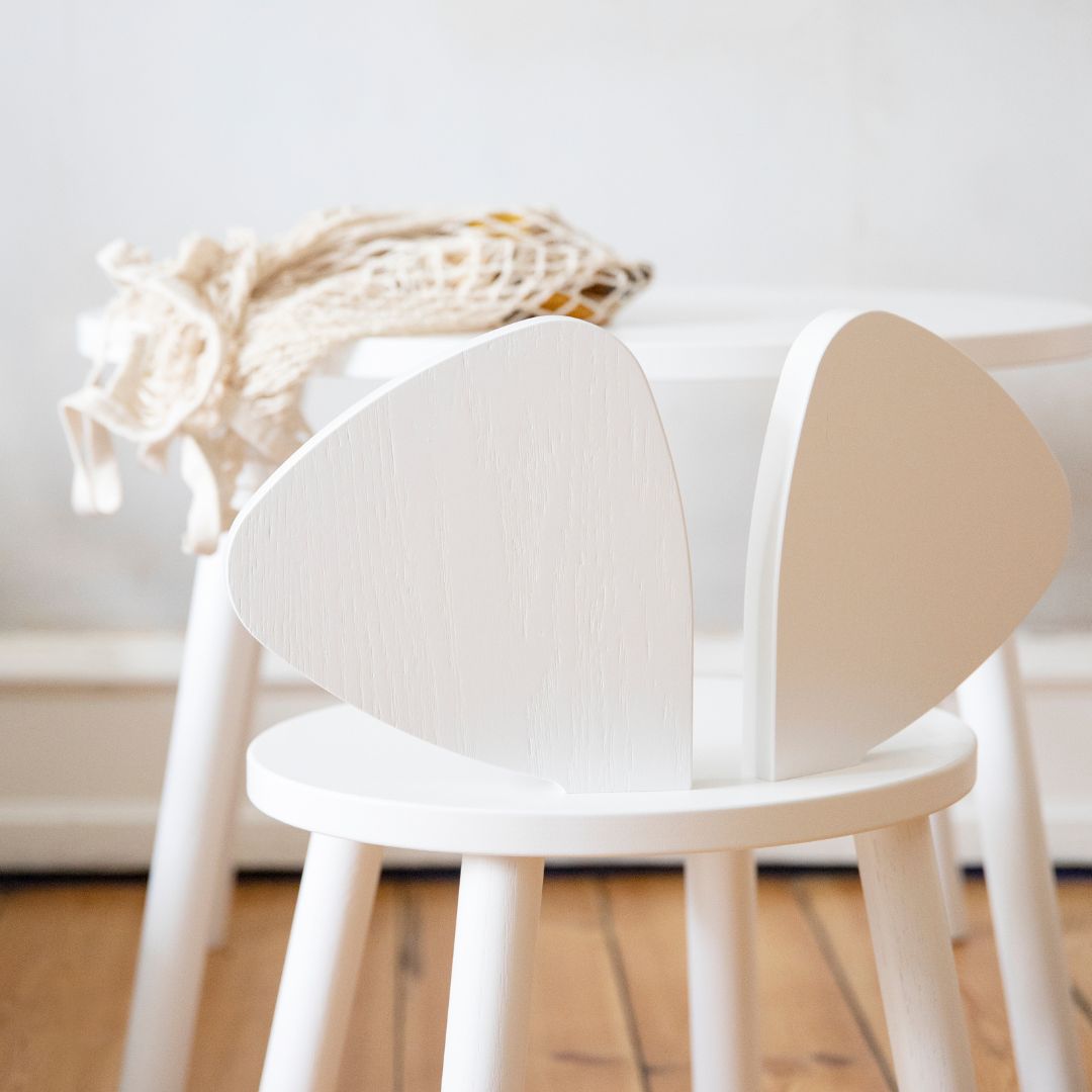 Nofred White Mouse Chair close up