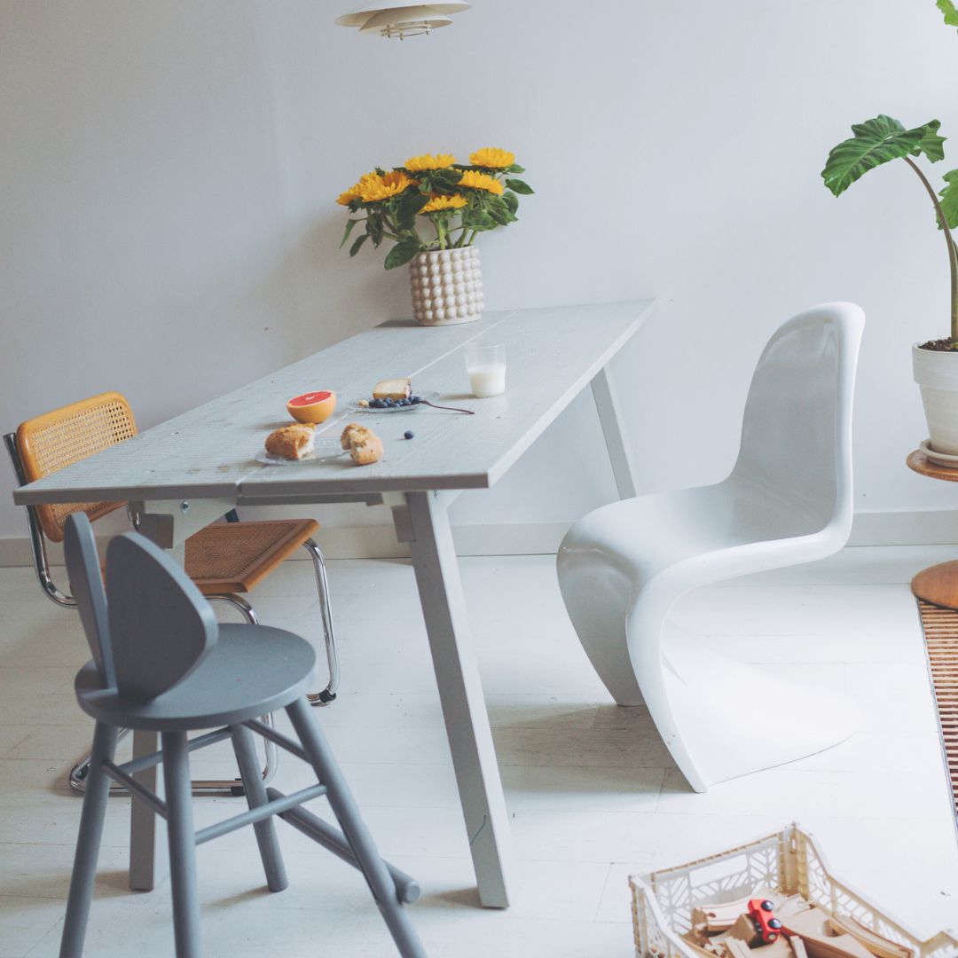 Nofred Grey Mouse Chair Junior in the kitchen