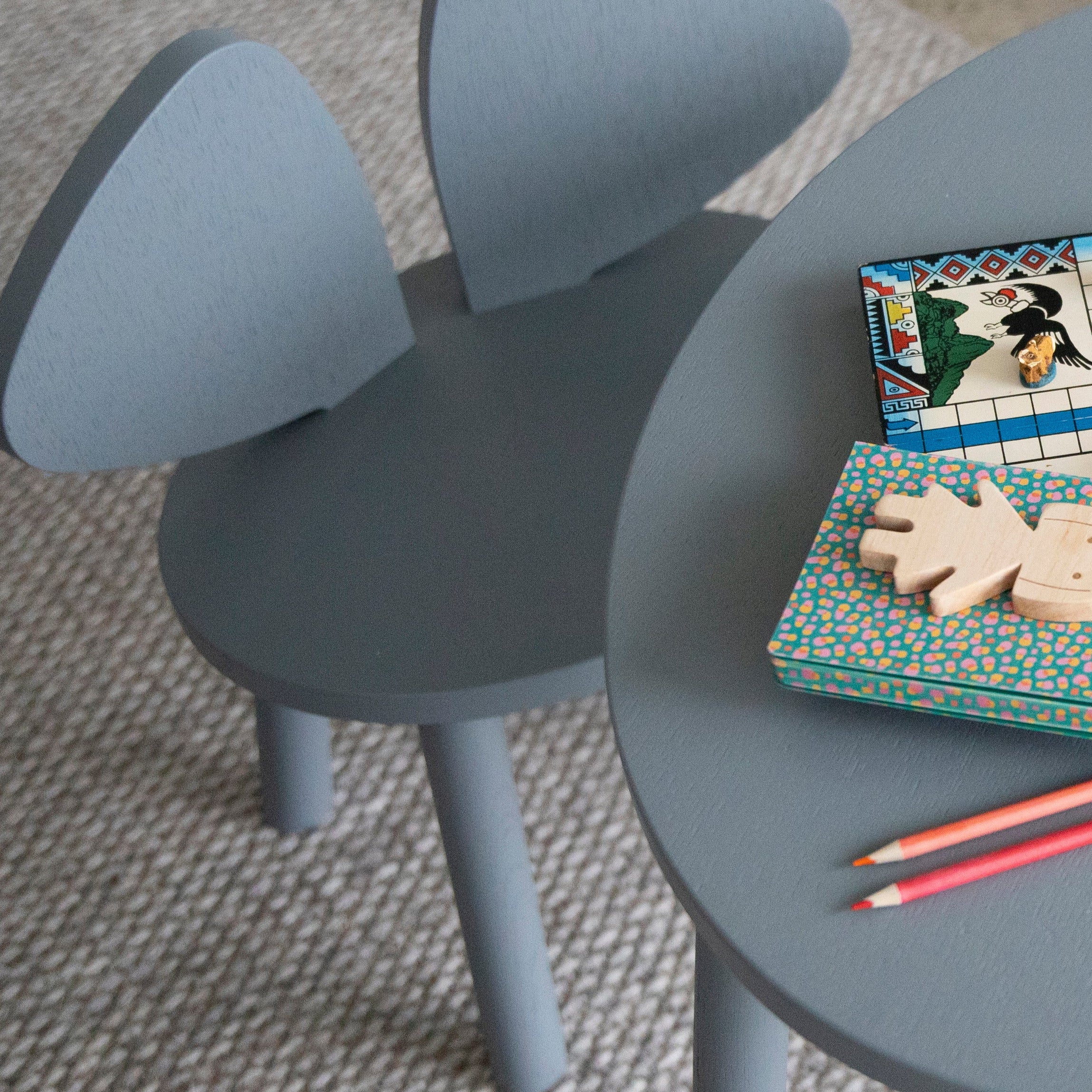 Nofred Grey Mouse Table from above