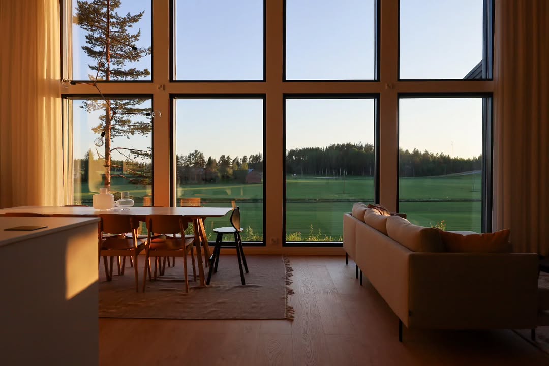 living room in nature