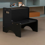 Nofred Black Step Up Stool in the room