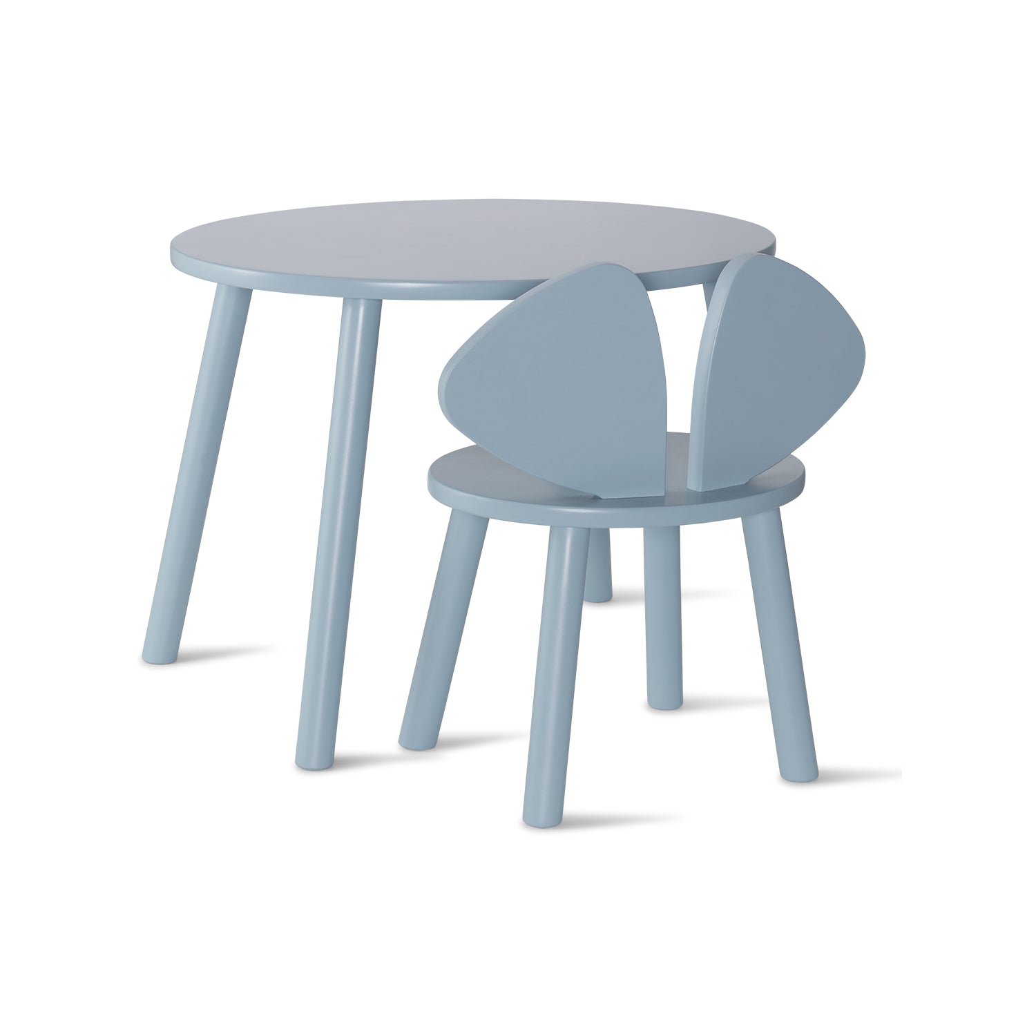 Nofred mouse and table set in light blue