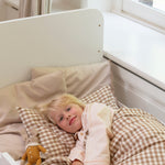 Nofred Baby & Jr. Bed White with a girl