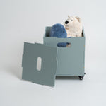 Olive Green Storage Box with Teddies