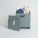 Olive Green Storage Box with Teddies