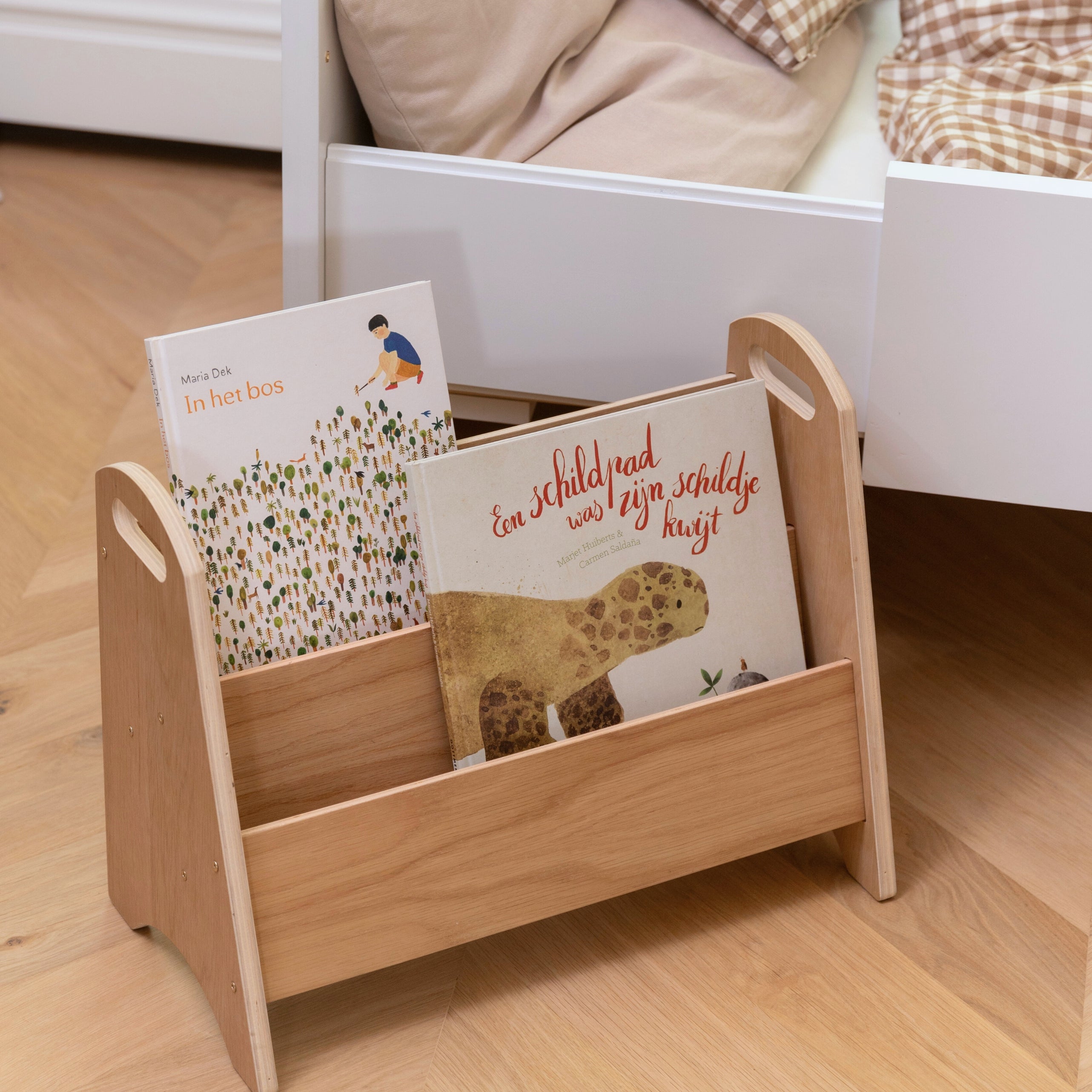 Nofred Oak Bookholder with 2 books