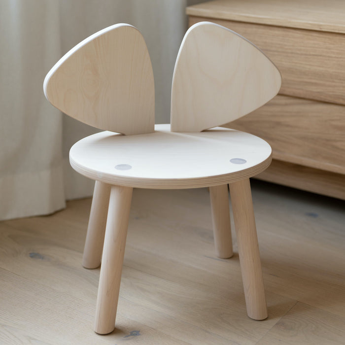 Nofred Mouse chair birch Standing in the cozy living room