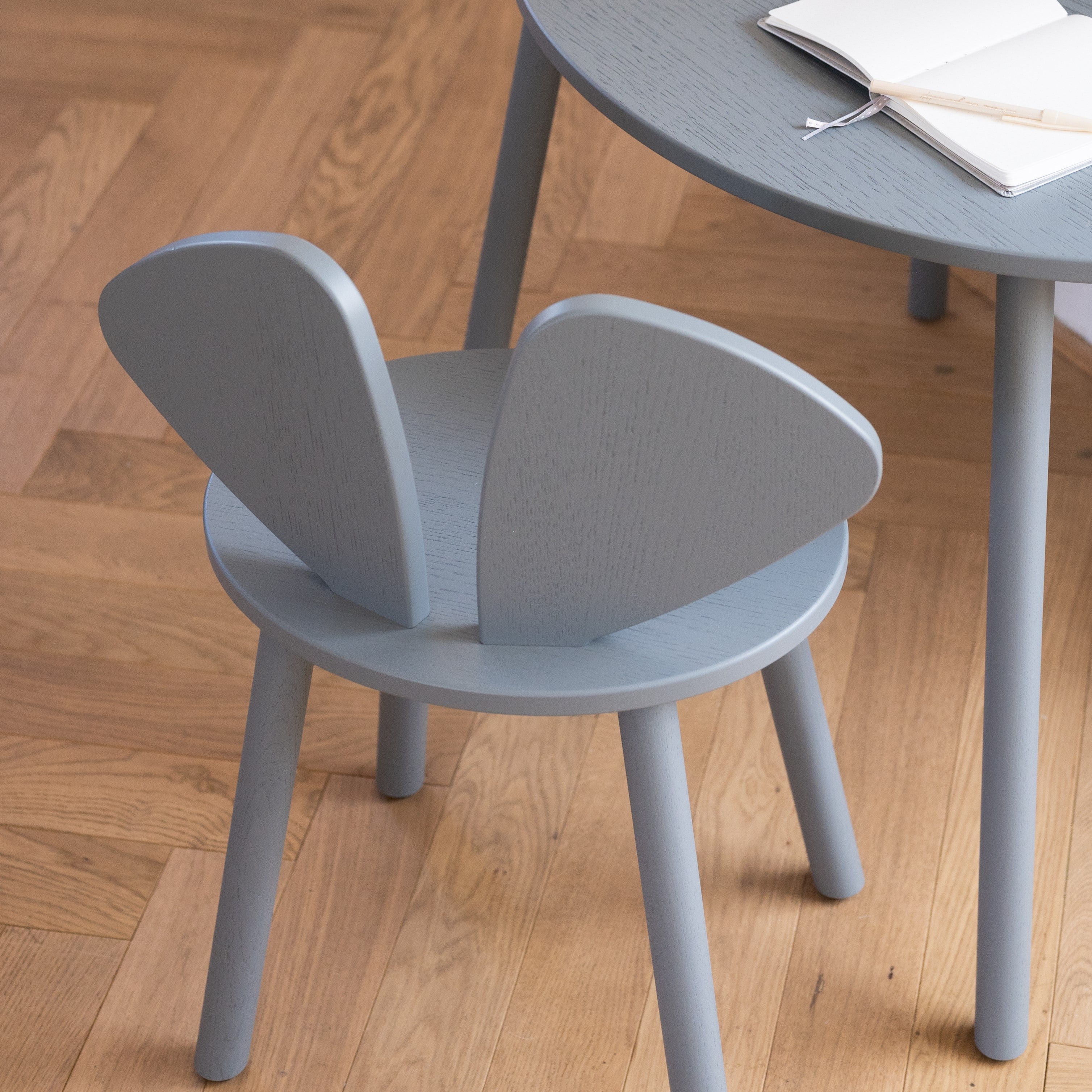 Nofred Grey Mouse School Chair from above