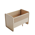Nofred Baby & Jr. Bed Oak packshot from above 2 sides up