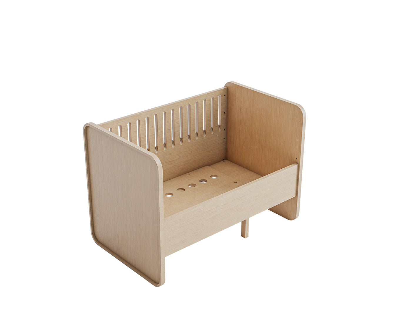 Nofred Baby & Jr. Bed Oak packshot from above 1 side up