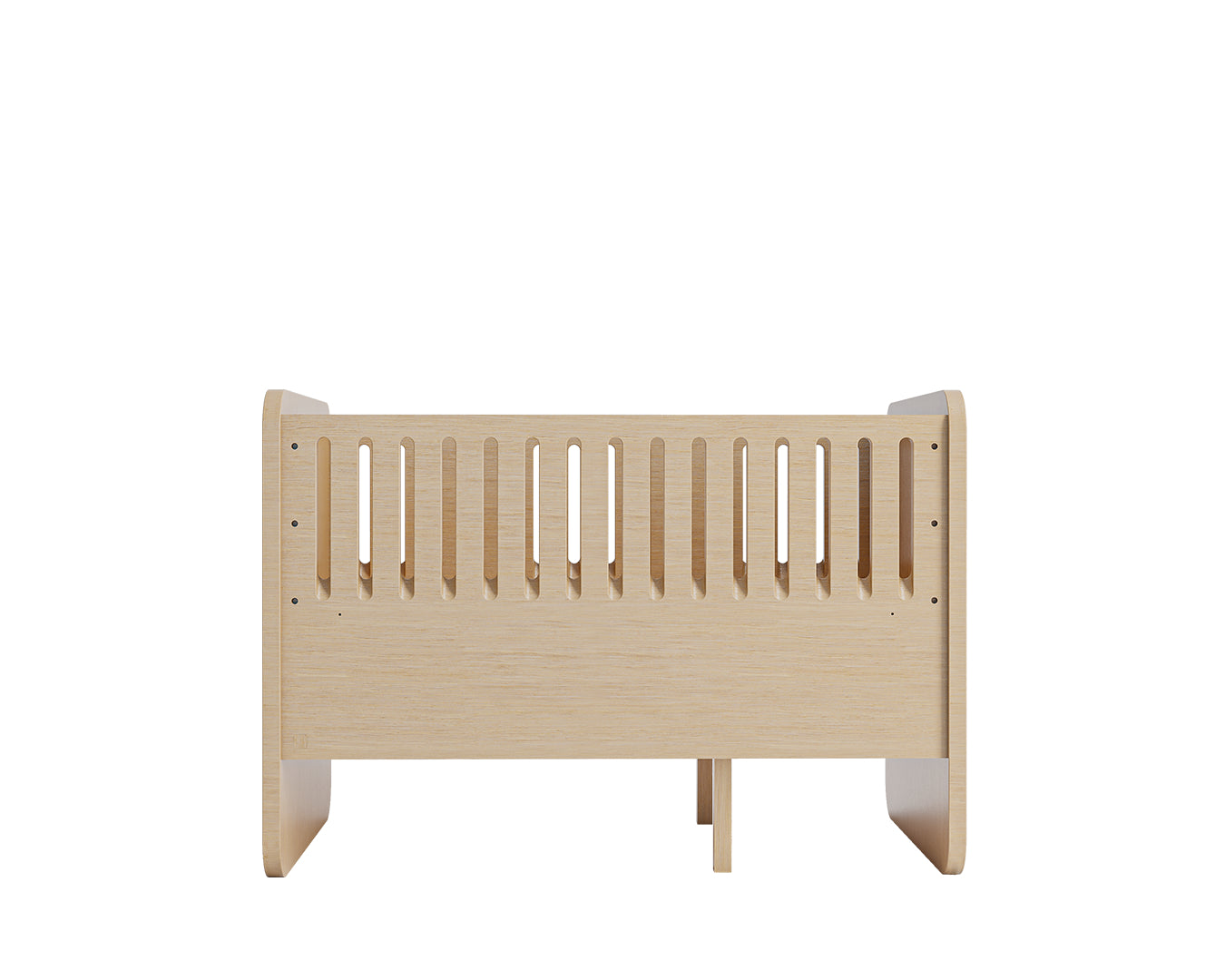 Nofred Baby & Jr. Bed Oak packshot 2 sides up