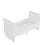 Nofred Baby & Jr. Bed White packshot from above sides down