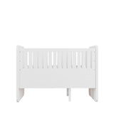 Nofred Baby & Jr. Bed White packshot 2 sides up