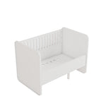 Nofred Baby & Jr. Bed White packshot from above 1 side up
