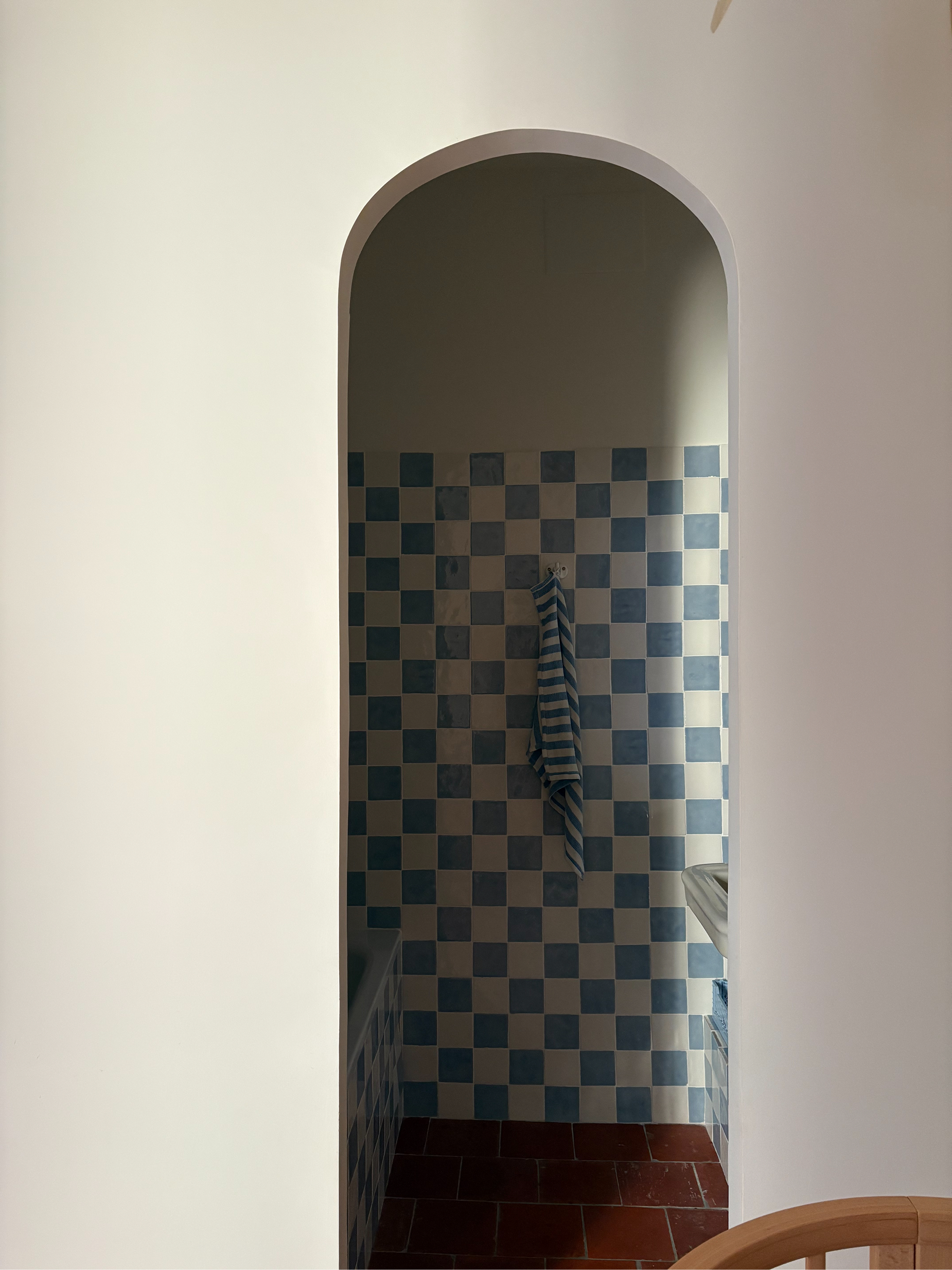 a bathroom wall