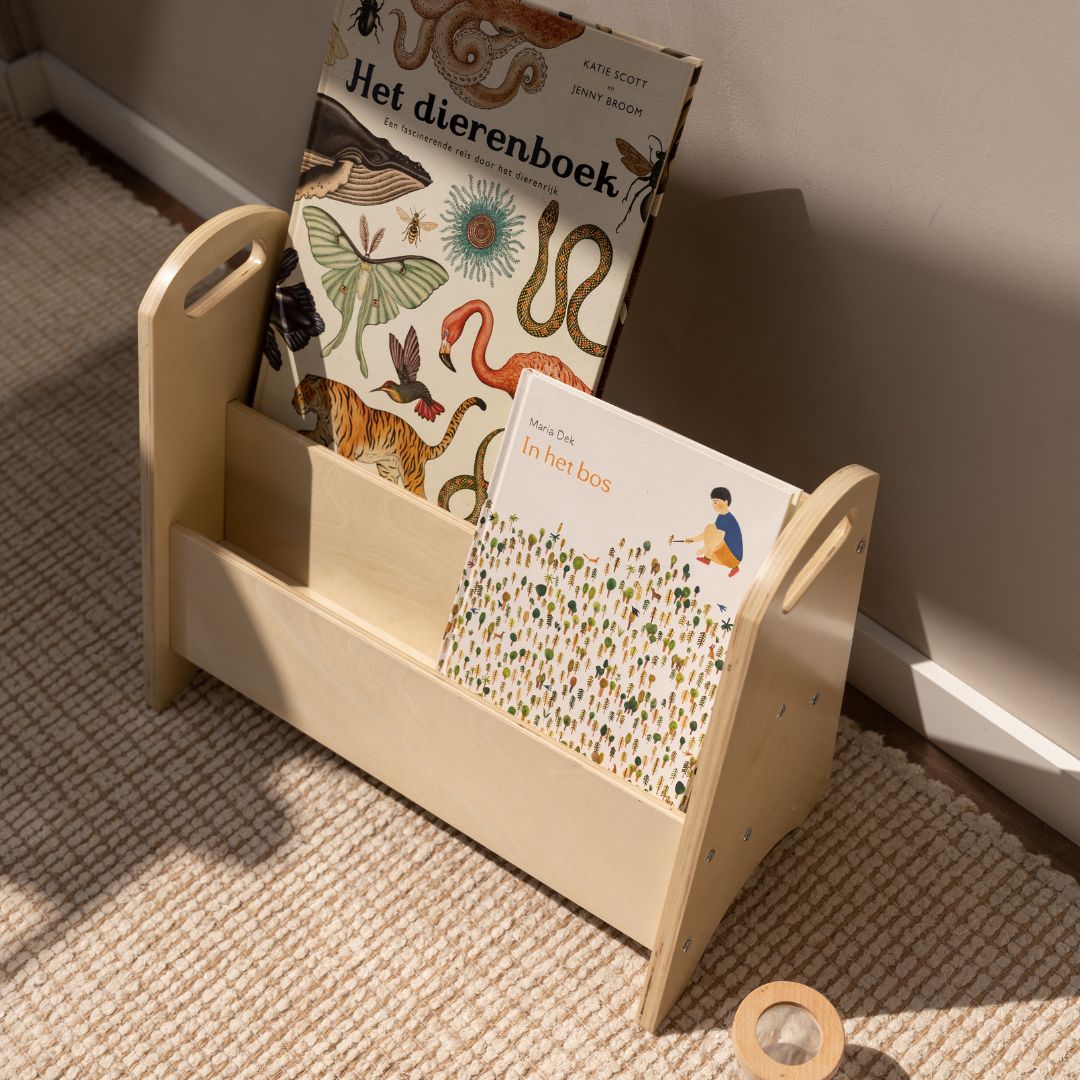 Nofred Birch Bookholder with kids books