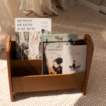 Nofred Brown Bookholder with kids books