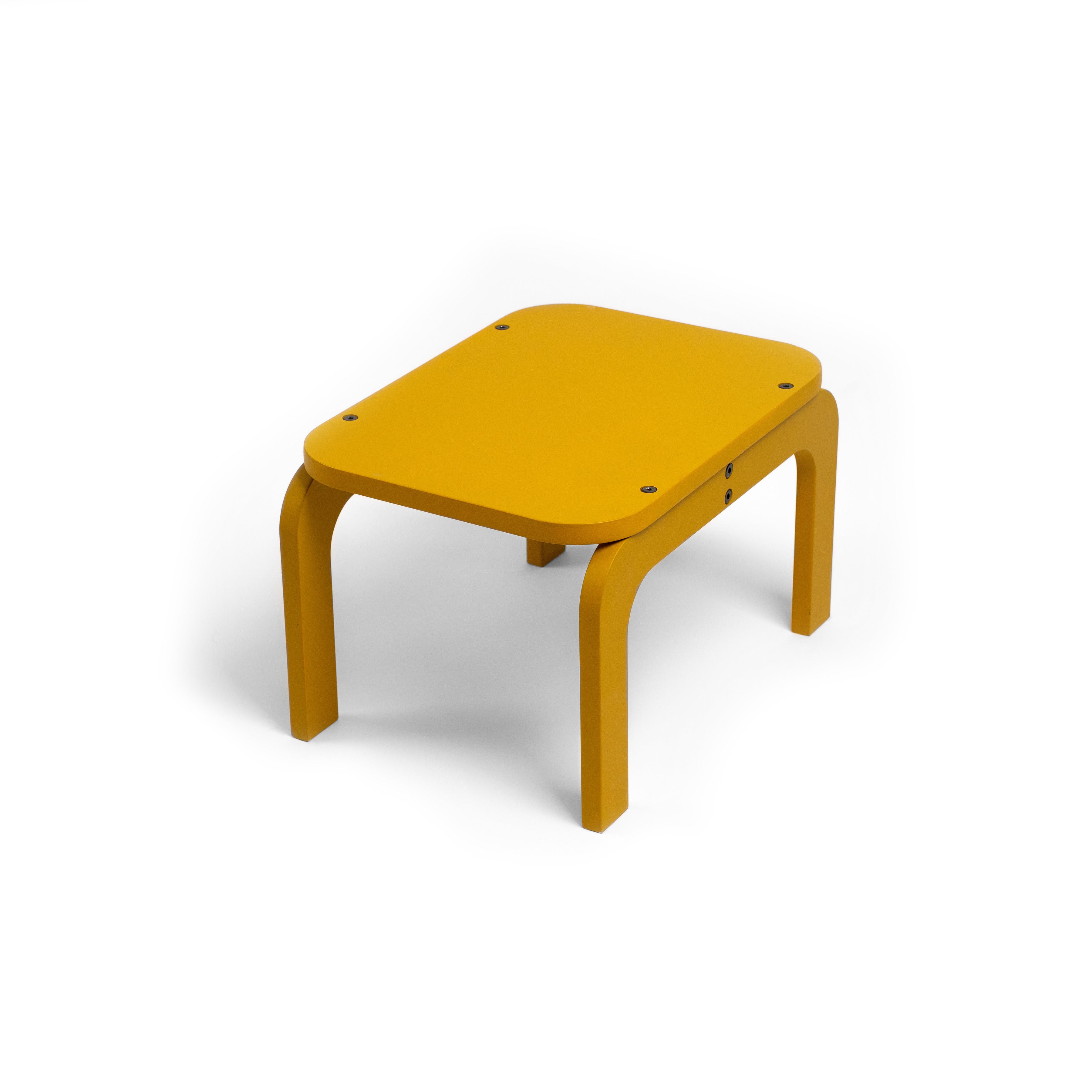Curry children's stool on a white background