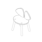 Nofred Black Mouse Chair assembling schema
