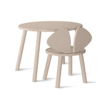 Nofred Beige Mouse Chair and Table Set