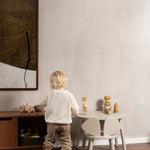 Nofred Beige Mouse Chair and Table Set with a kid nearby