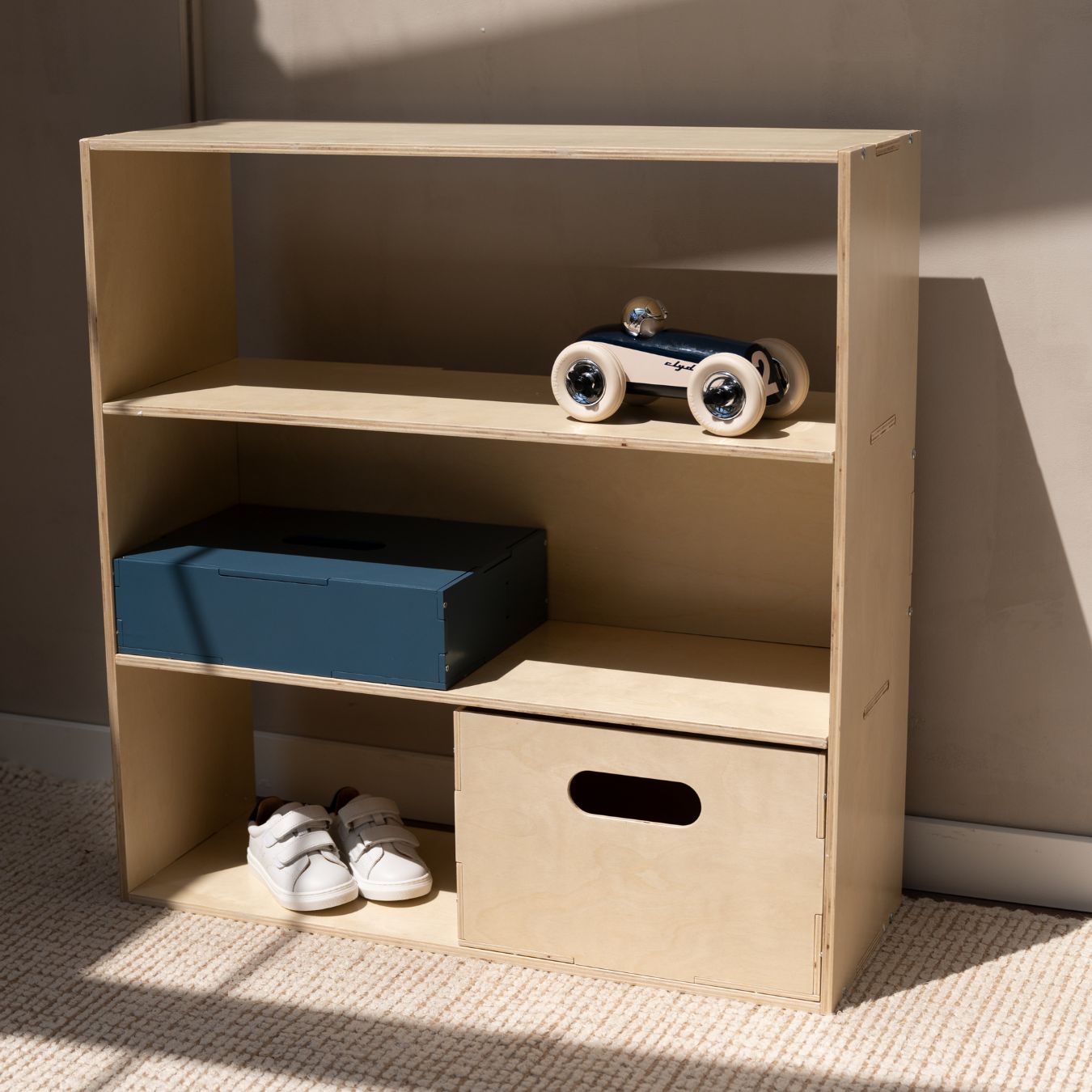 Nofred Birch Kiddo Box in the shelving system