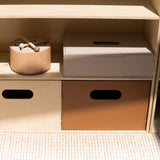 Nofred Brown Kiddo Box in the shelving system