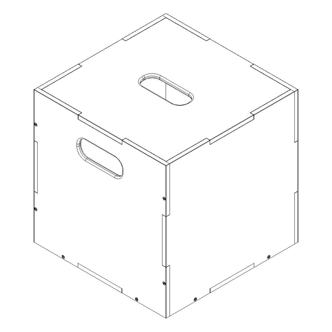 Nofred Birch Cube Storage assembling schema