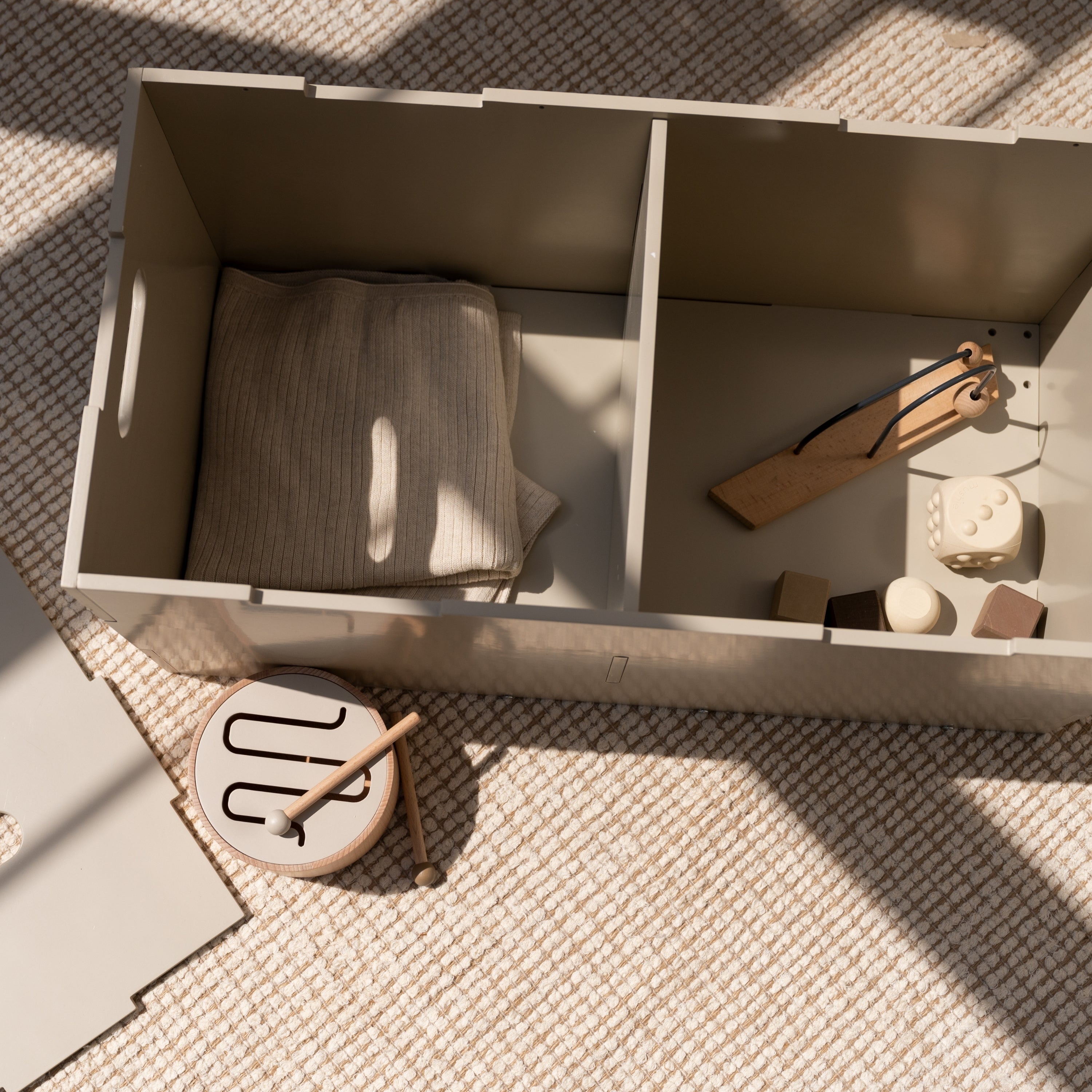 Nofred Beige Cube Long Storage open