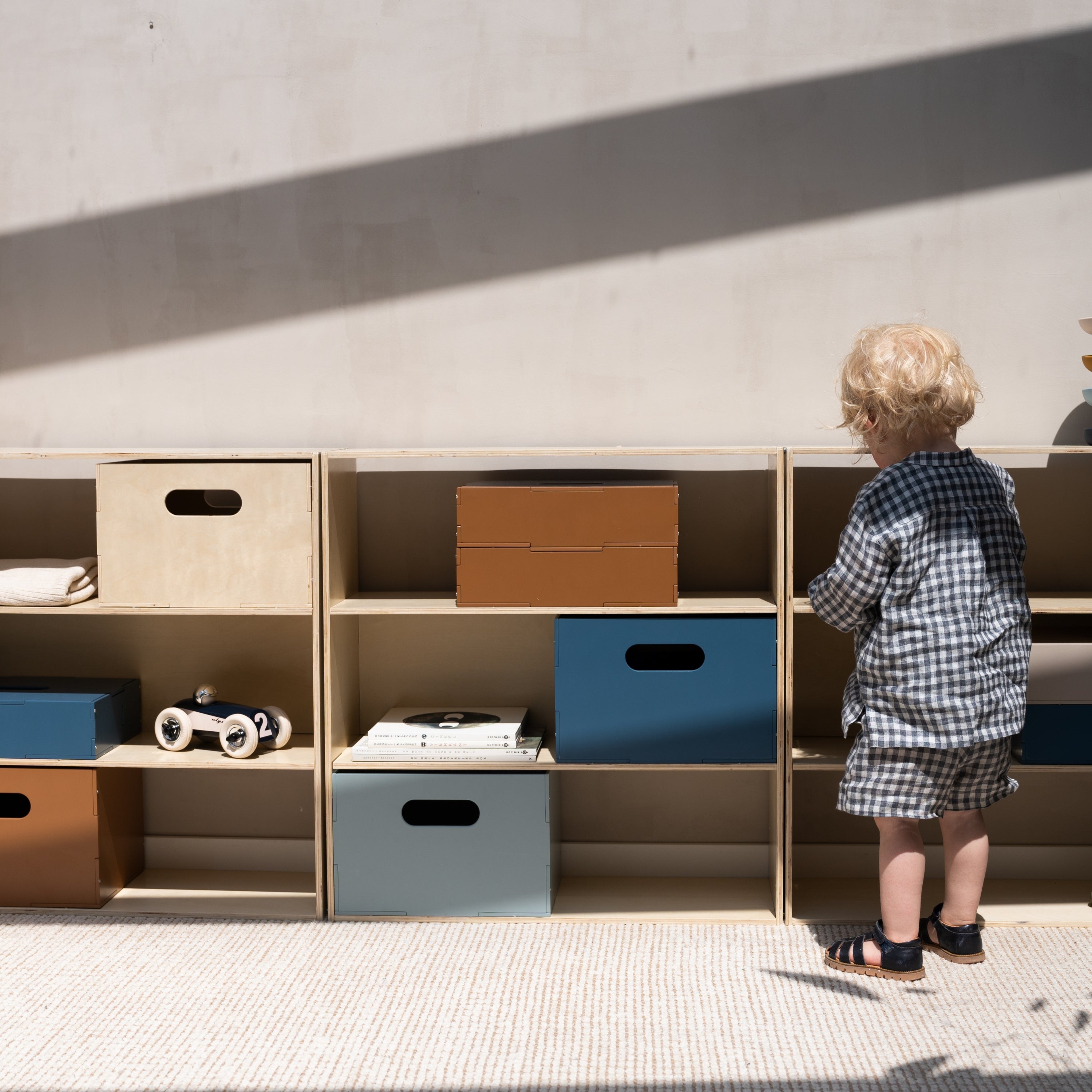 Nofred Birch Kiddo Shelving in the room