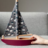 Nofred Burgundy Toy Sailing Boat