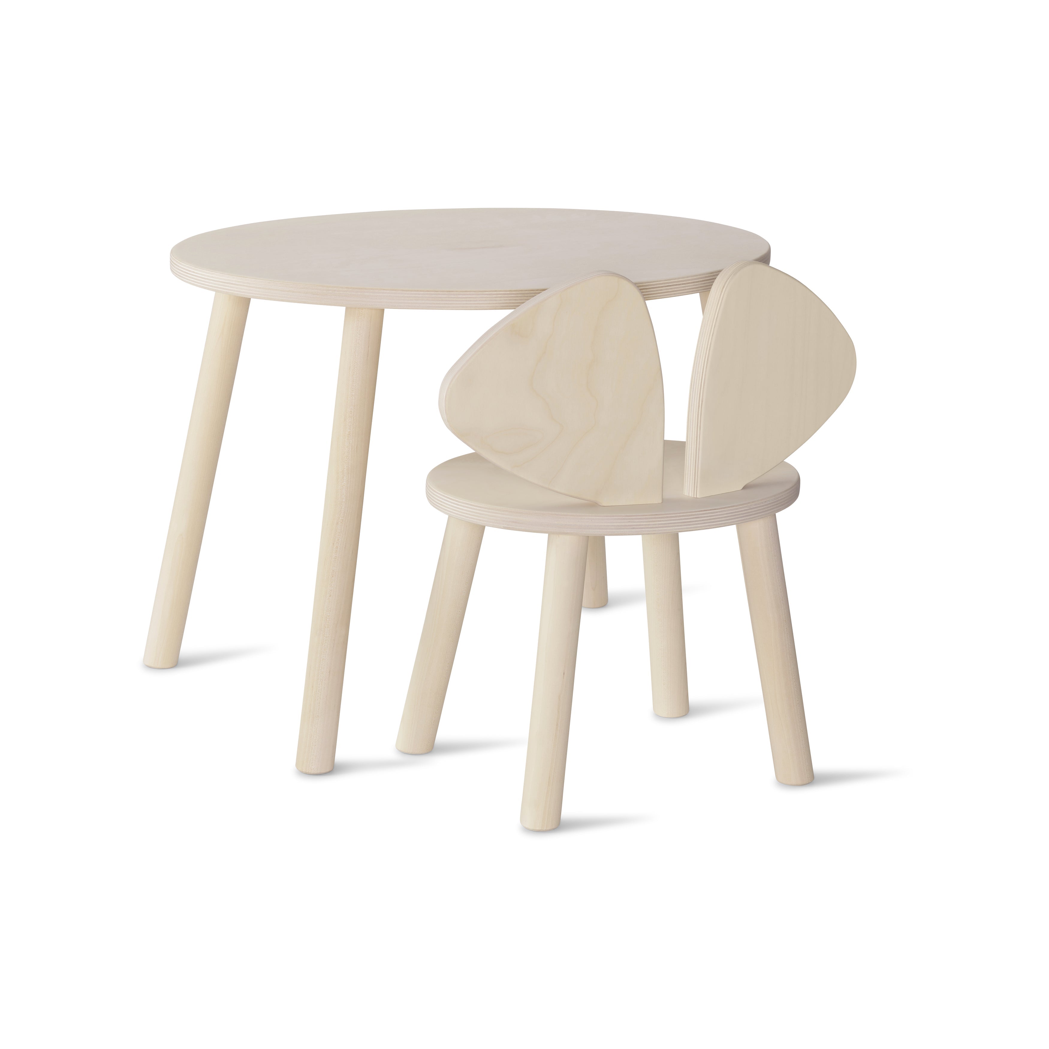 Nofred Birch Mouse Chair and Table Set