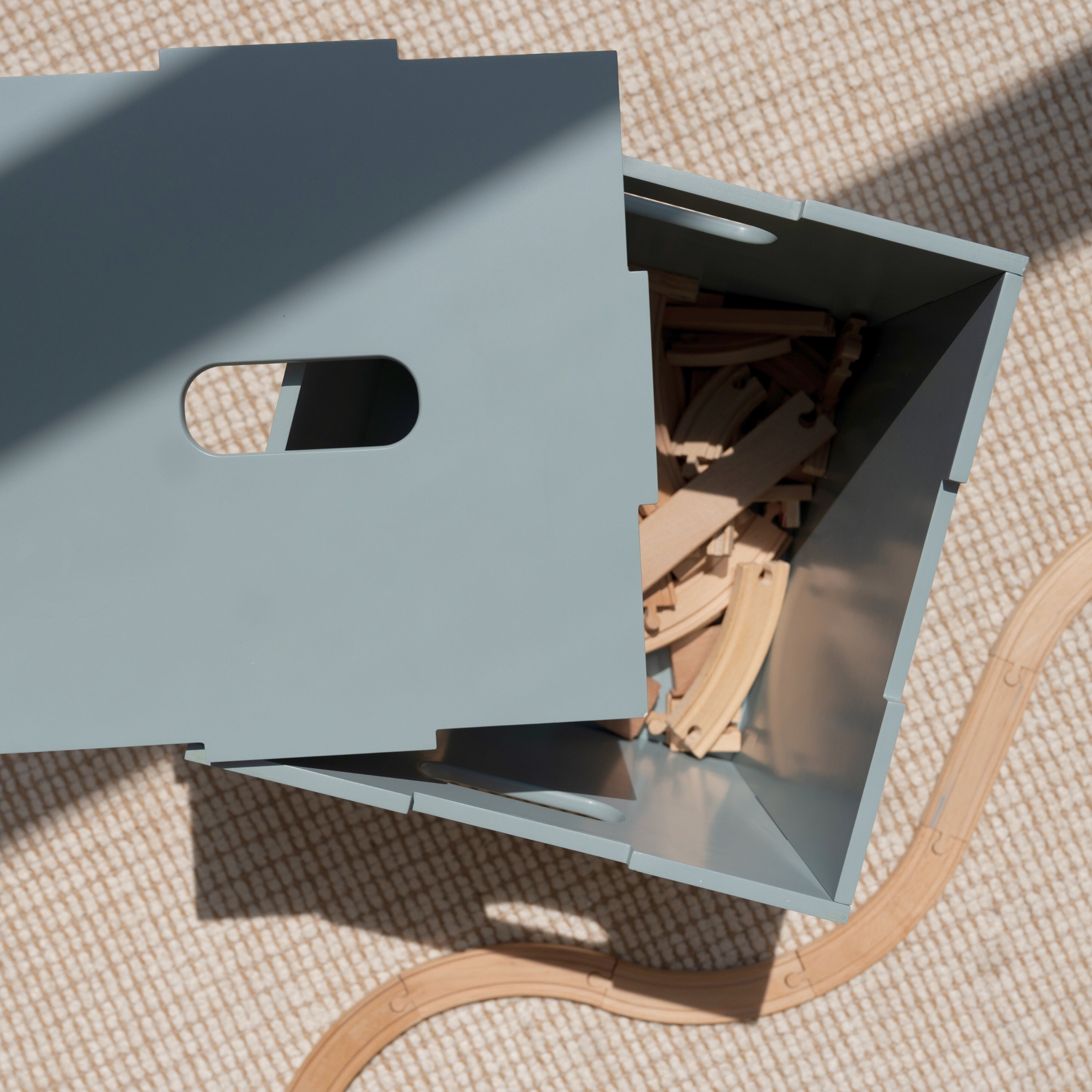 Nofred Olive Green Cube Storage open