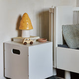 Nofred White Cube Storage near bed