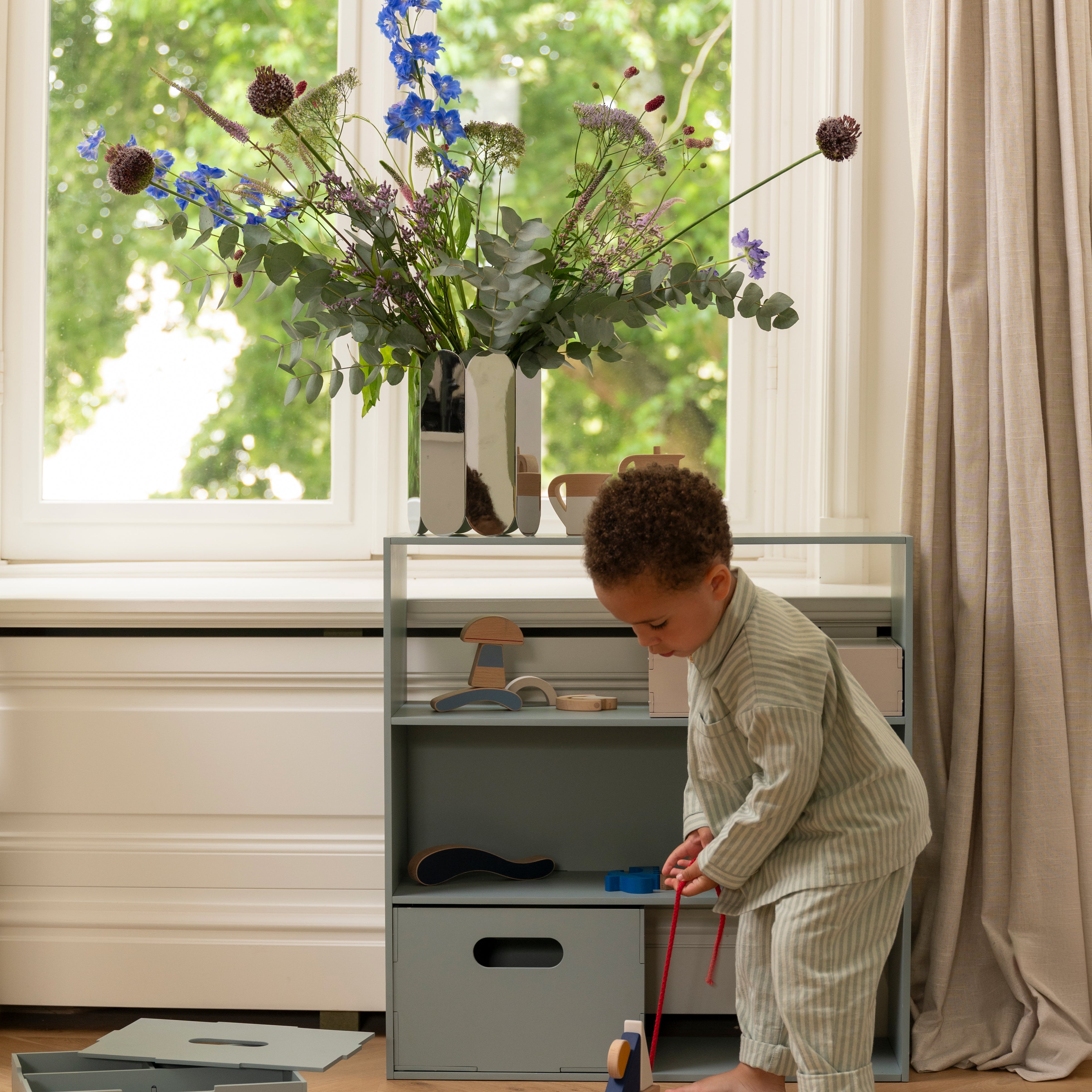 Nofred Olive Green Kiddo Tool Box in playroom