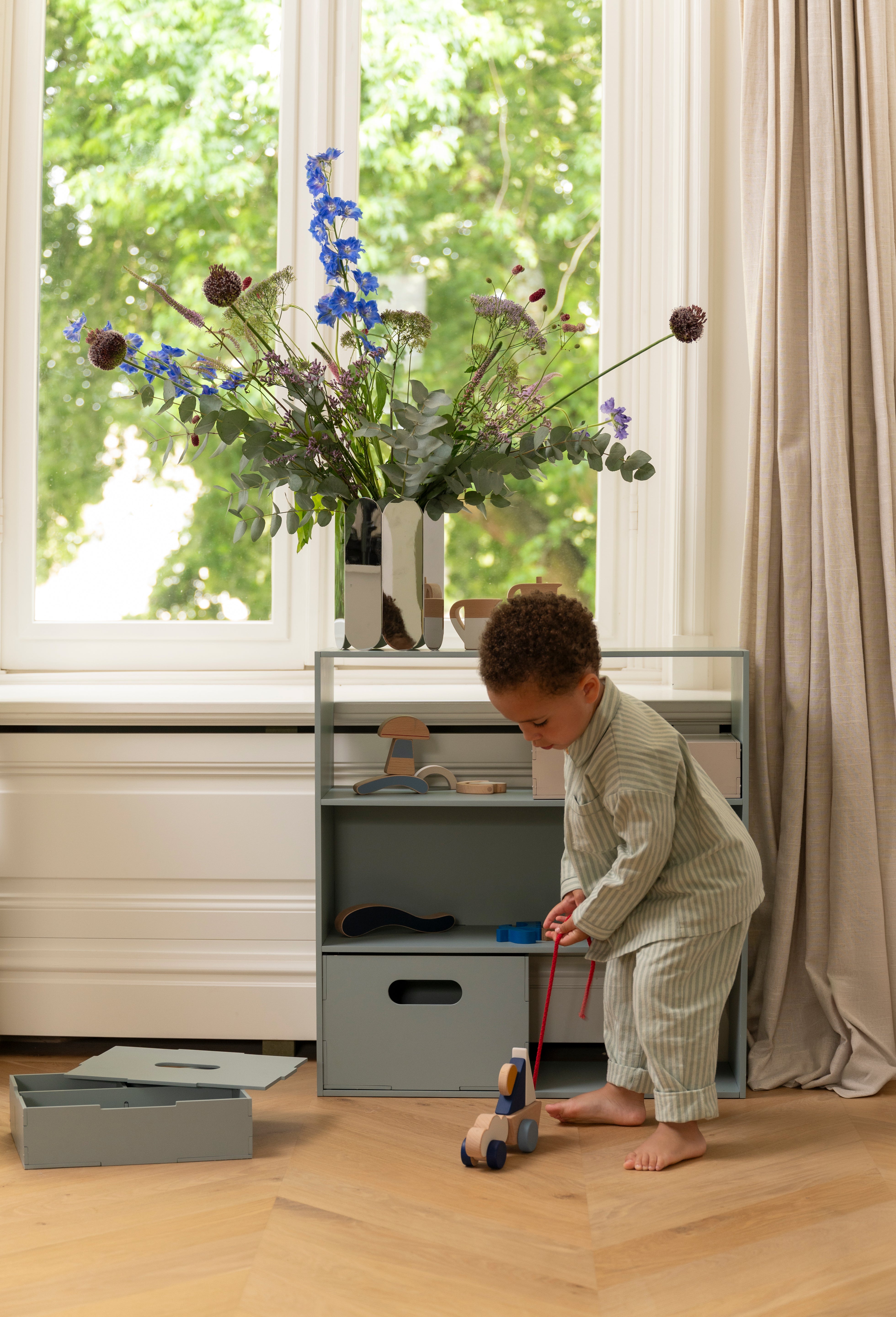 Nofred Olive Green Kiddo Tool Box in playroom