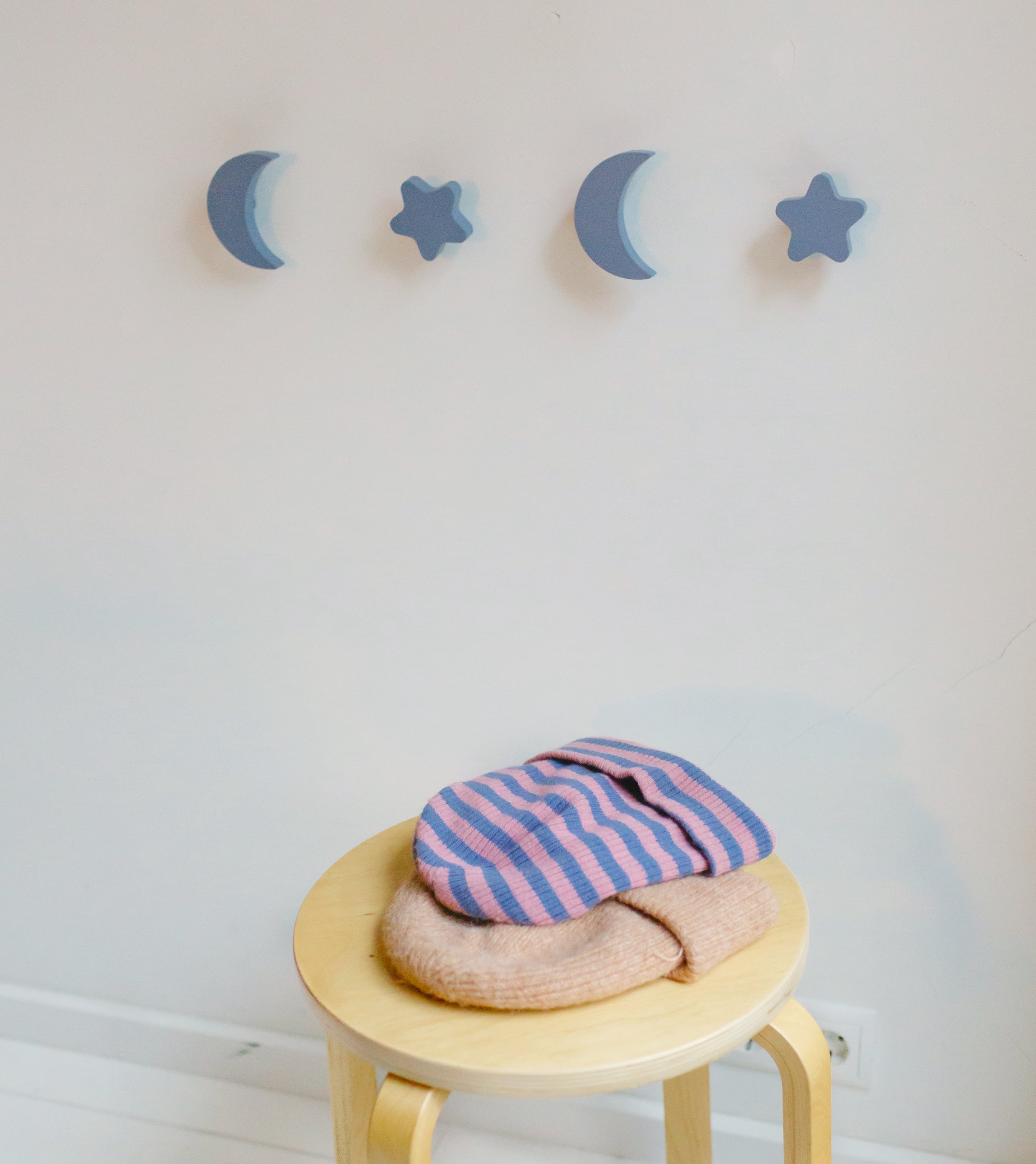 Nofred Blue Stars & Moons Kids Hooks on the wall