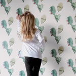 Girl in front of Nofred Ladybird Kids Wallpaper