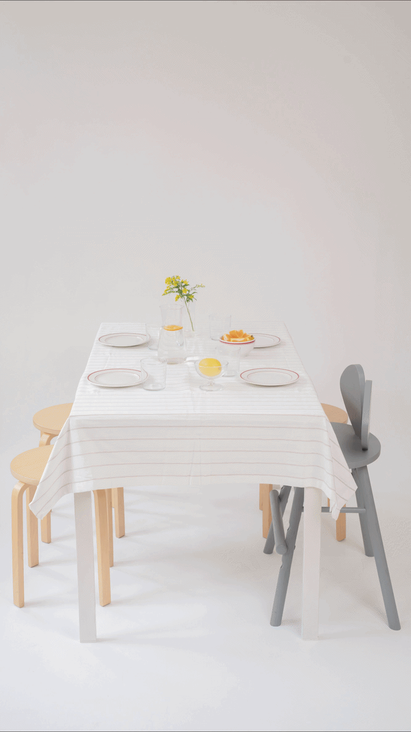 GIF with summer time vibe with mouse junior chair and the table setting