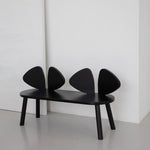 Nofred Black Mouse Bench in the hallway