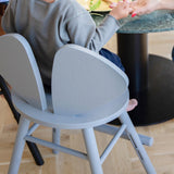Nofred Grey Mouse Chair Junior with a kid sitting on it
