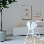 Nofred White Mouse Chair Junior in the living room